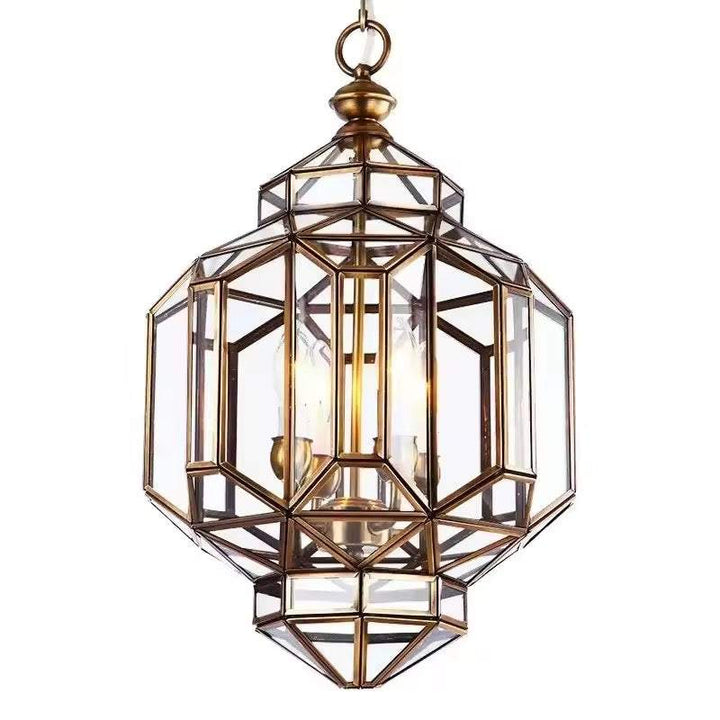 Prismora - Geometric Lantern Chandelier