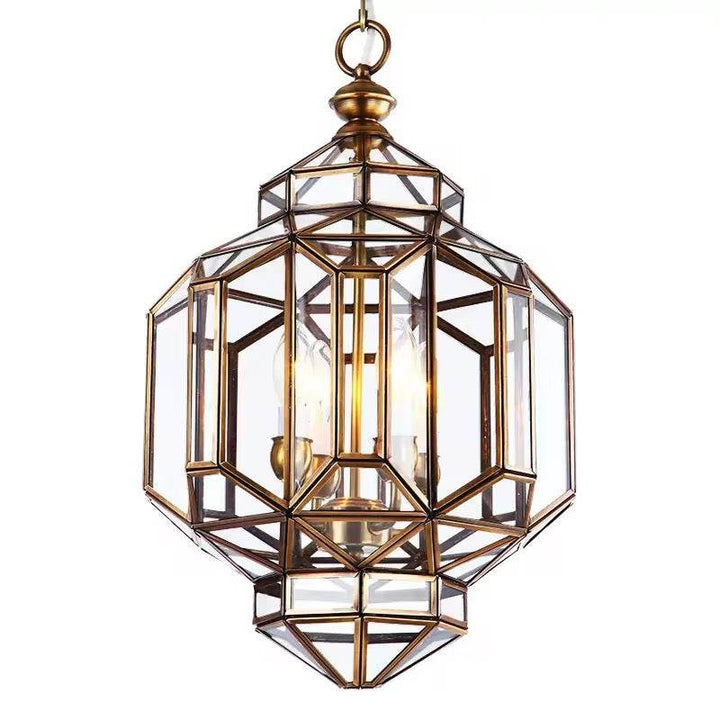 Prismora - Geometric Lantern Chandelier