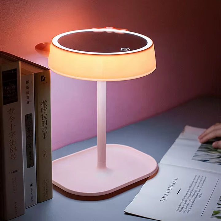 Pink LED Vanity Makeup Mirror with Touch Control