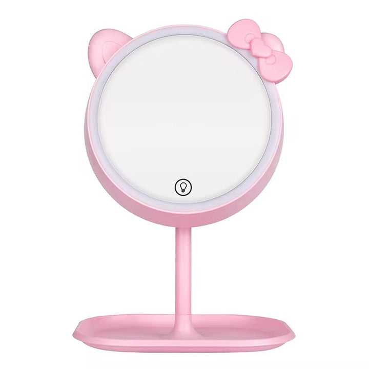Pink LED Vanity Makeup Mirror with Touch Control