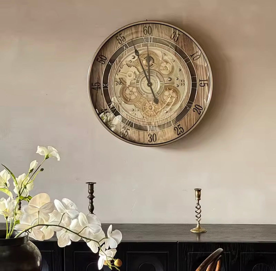 Vintage Gear Wall Clock