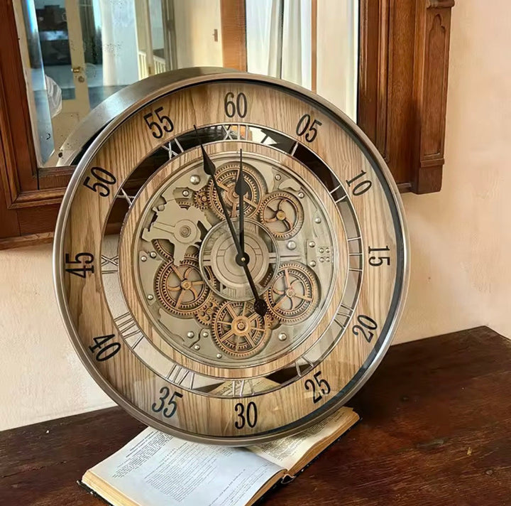 Vintage Gear Wall Clock