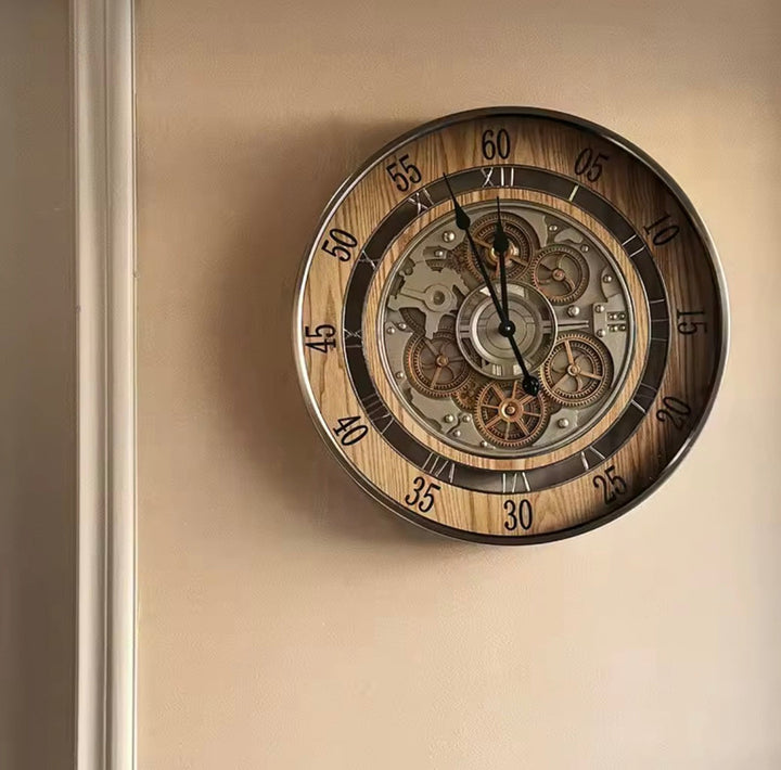 Vintage Gear Wall Clock