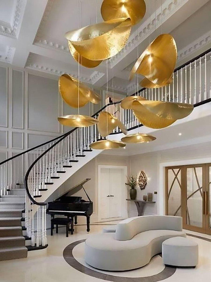 Artistic Gold Pendant Light