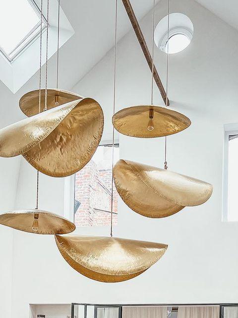 Artistic Gold Pendant Light