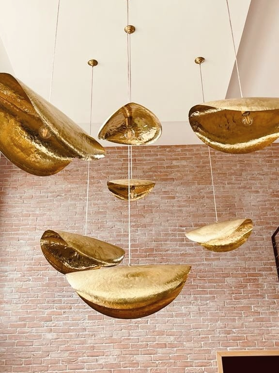 Artistic Gold Pendant Light