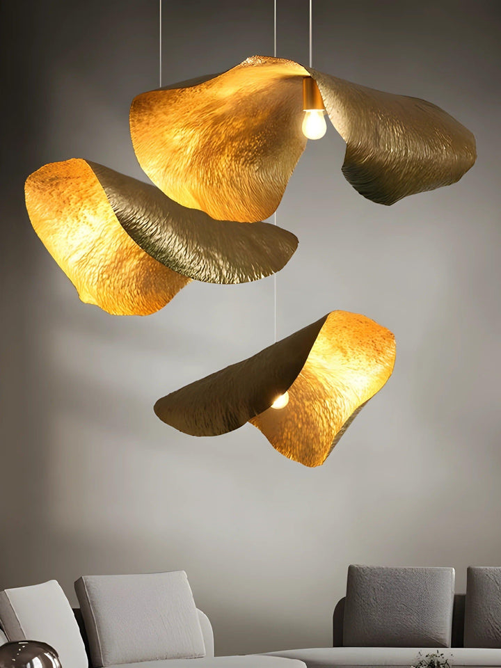 Artistic Gold Pendant Light