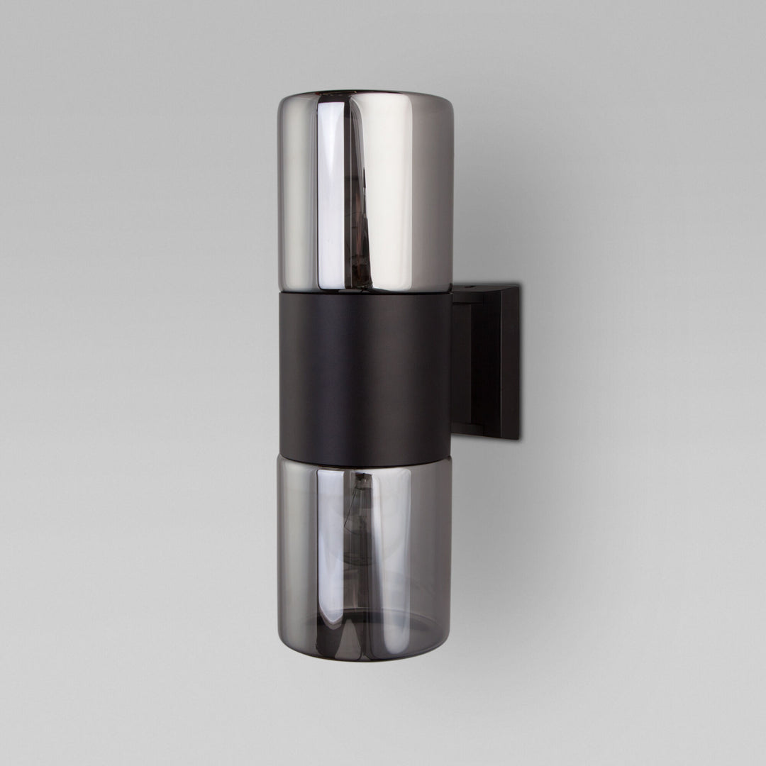 Dual Smoked Glass Wall Light