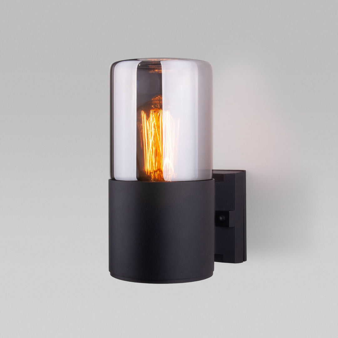 Smoked Glass Outdoor Sconce