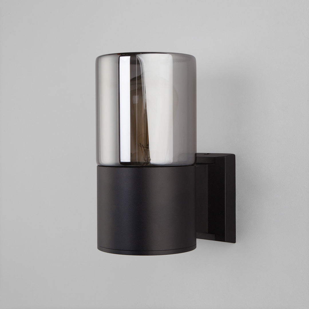 Smoked Glass Outdoor Sconce
