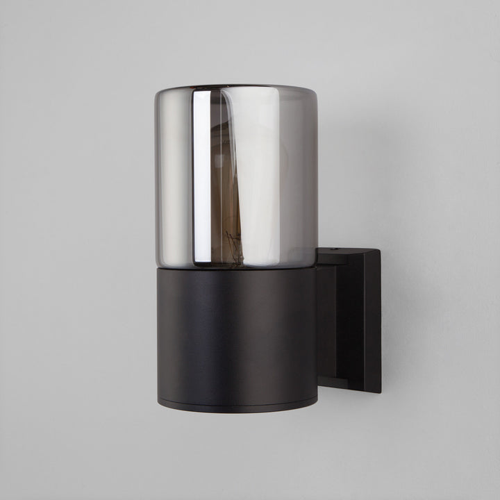 Smoked Glass Outdoor Sconce
