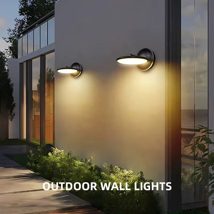 Round LED Outdoor Wall Light