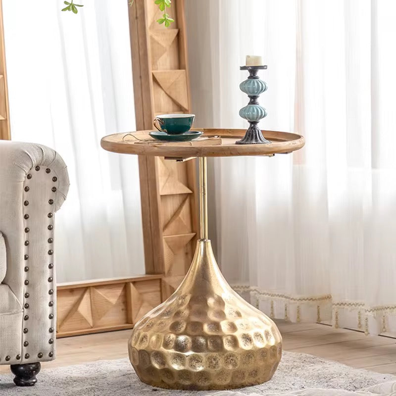 Gold Base Accent Table