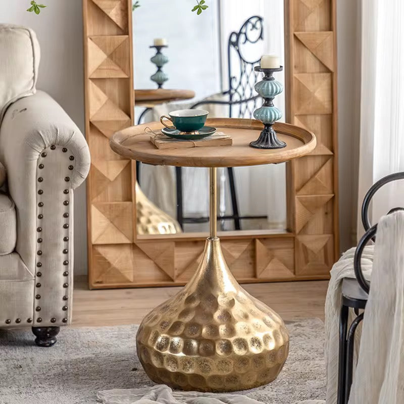 Gold Base Accent Table