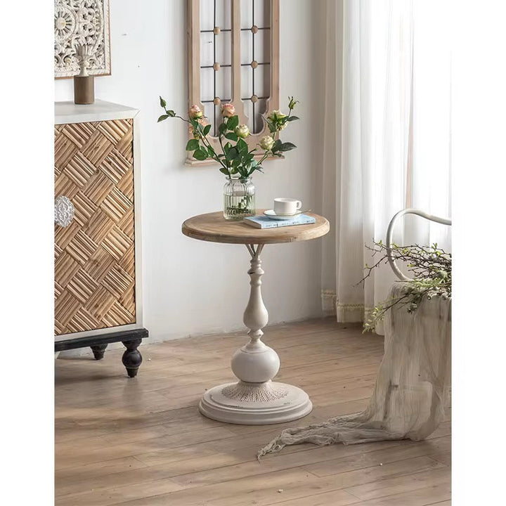 Vintage Pedestal Side Table