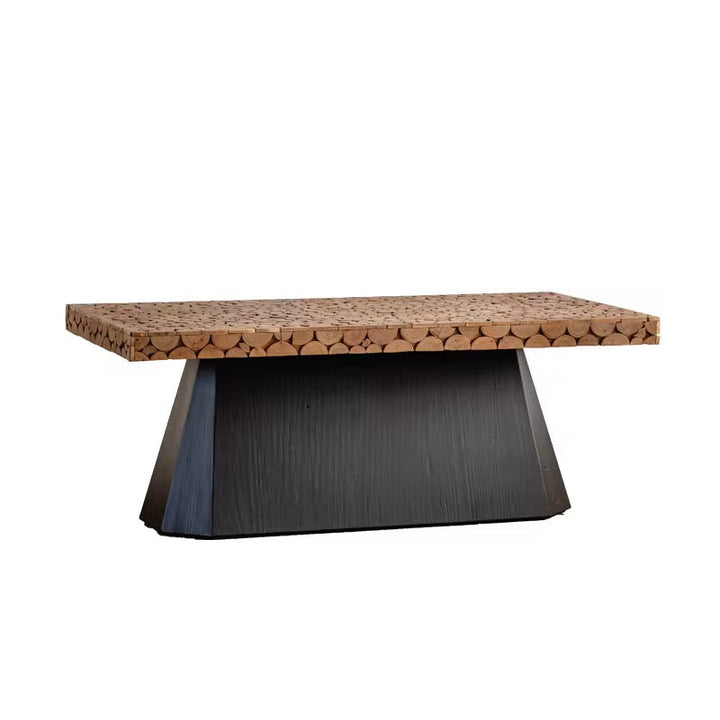 Rectangular Wood Mosaic Table