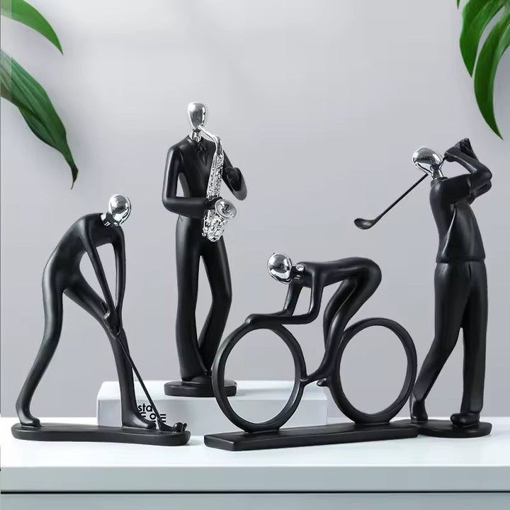 Modern Sports Figurines Set