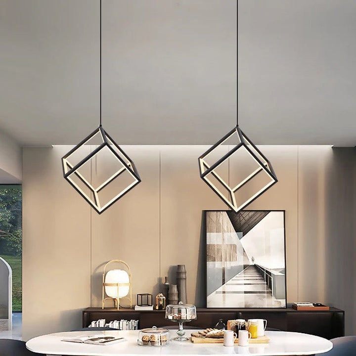 Geometric LED Pendant Lighting Set