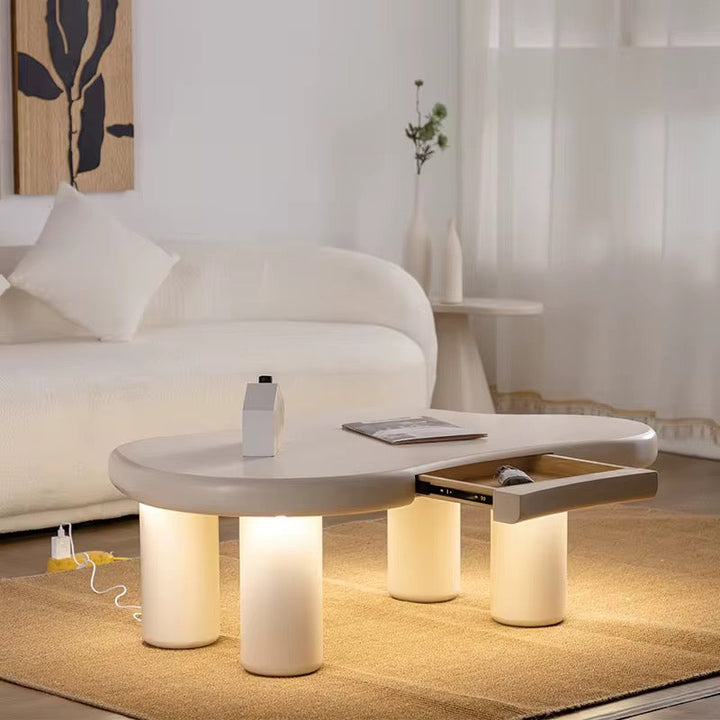 Modern White Cloud Coffee Table