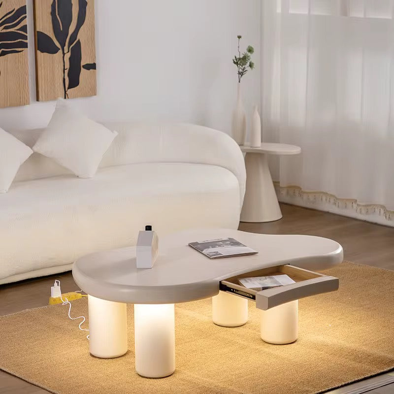 Modern White Cloud Coffee Table