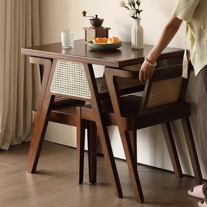 Black Or Brown Rattan Table Set