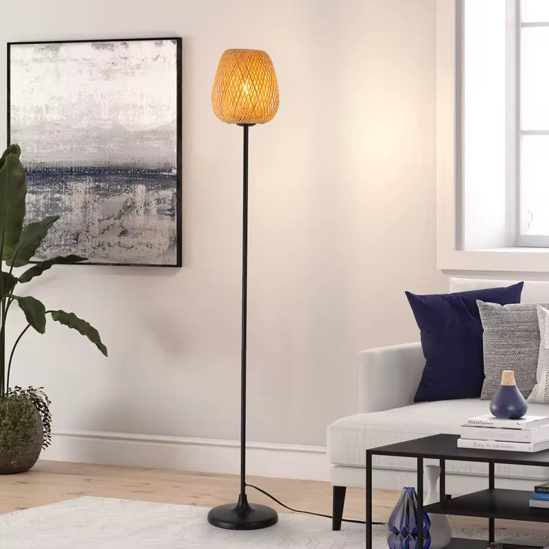 Bamboo Lantern Floor Lamp