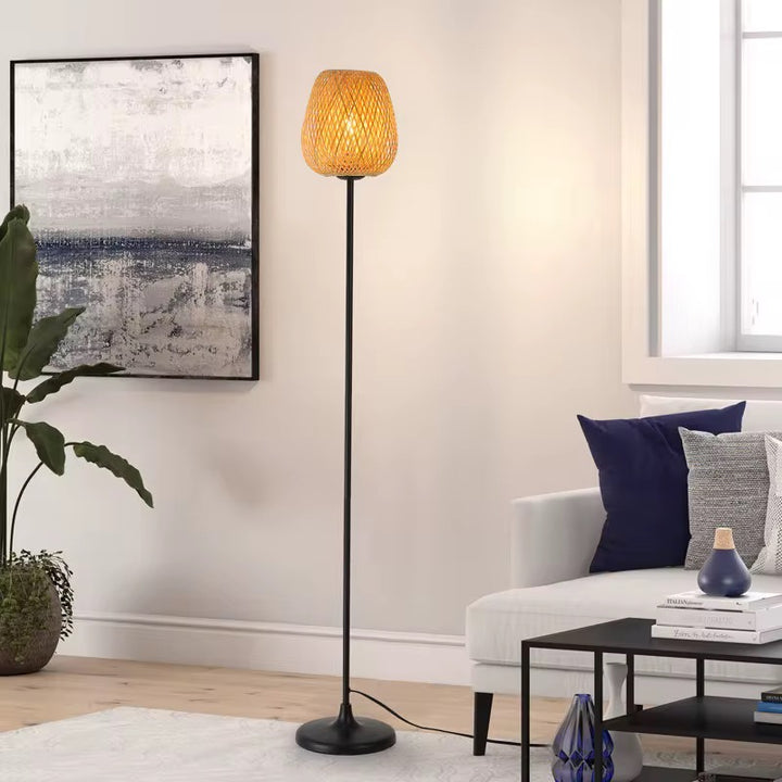 Bamboo Lantern Floor Lamp