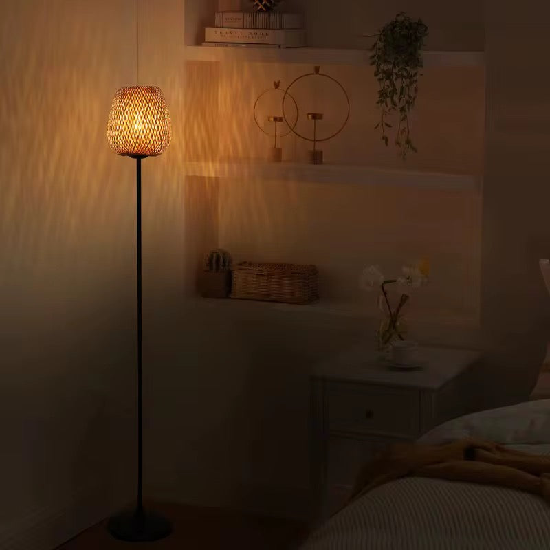 Bamboo Lantern Floor Lamp