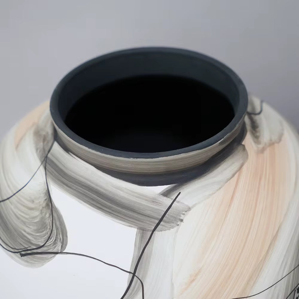 Marble Effect Decorative Vase Set of 2