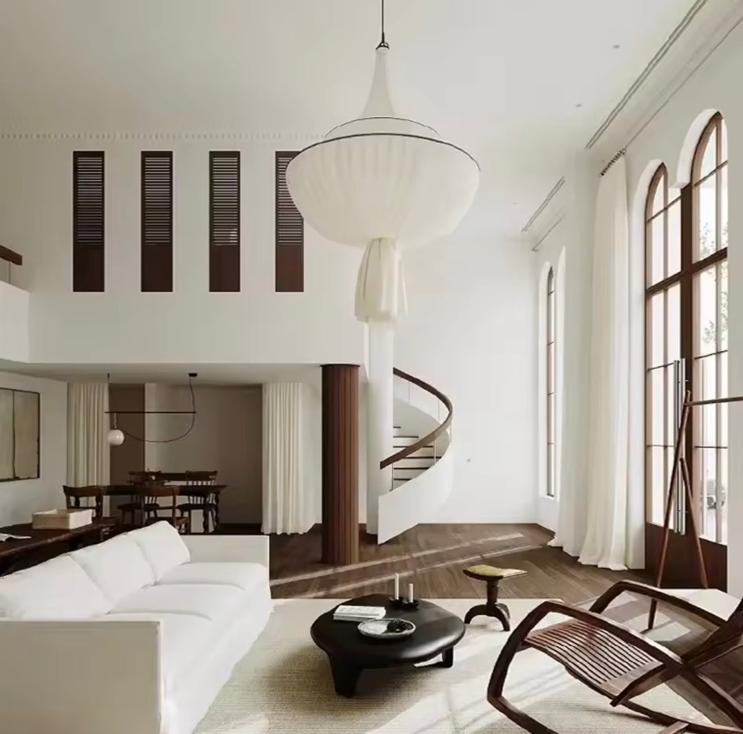 Ivory Lotus Pendant Light