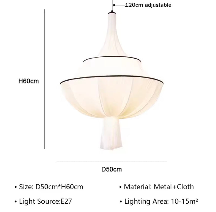 Ivory Lotus Pendant Light