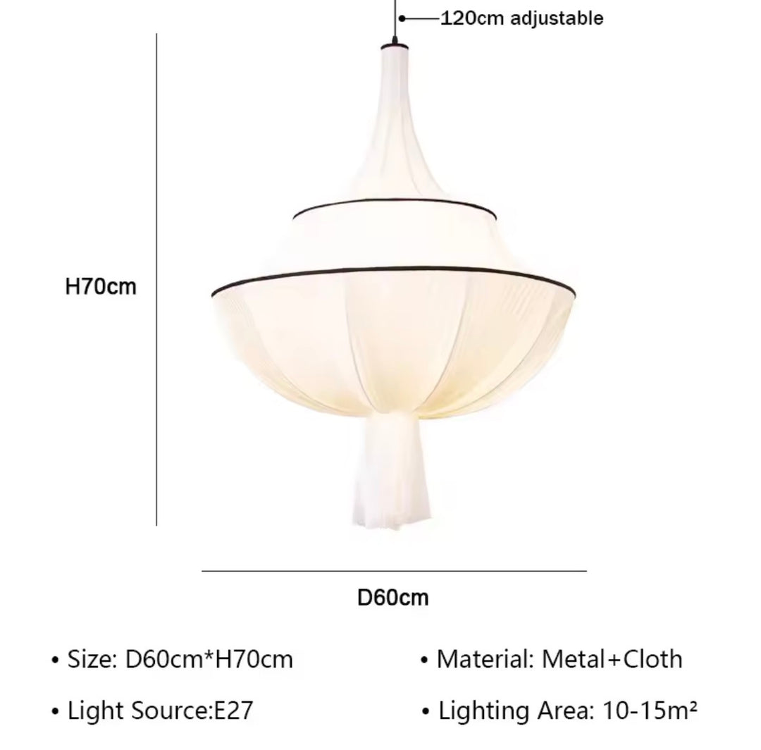 Ivory Lotus Pendant Light