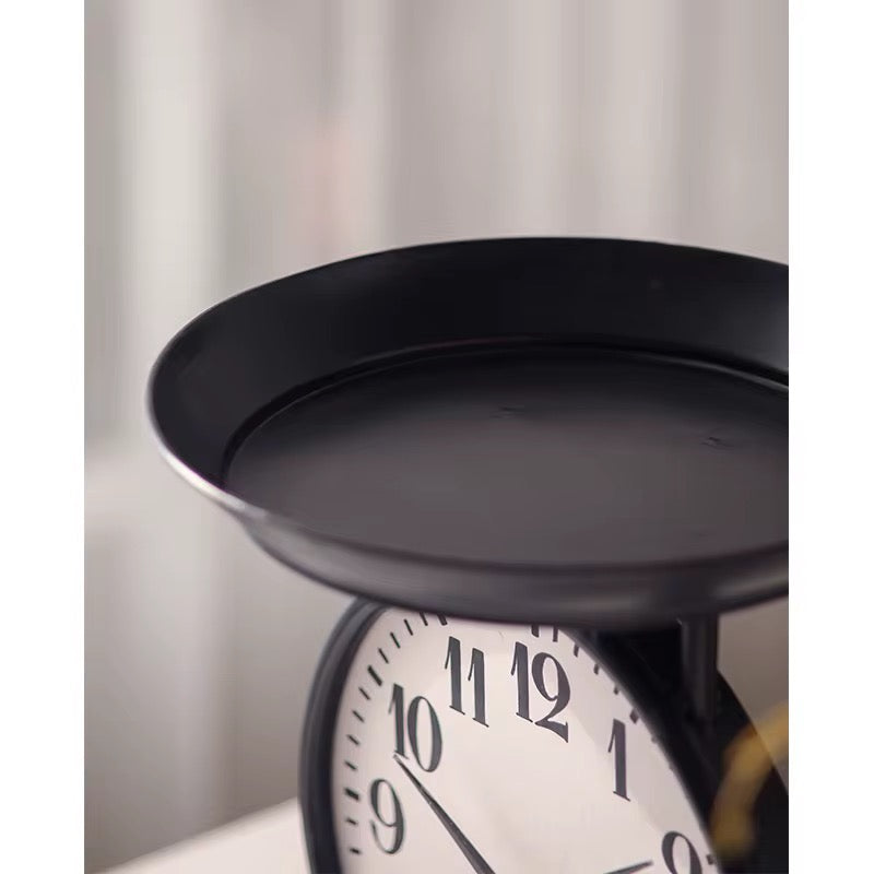 Vintage Table Clock With Fruit Tray