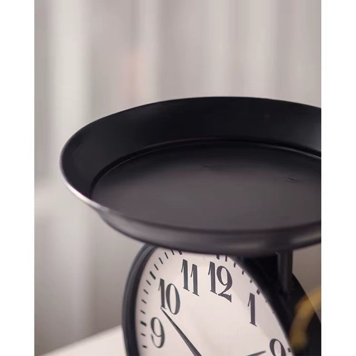 Vintage Table Clock With Fruit Tray