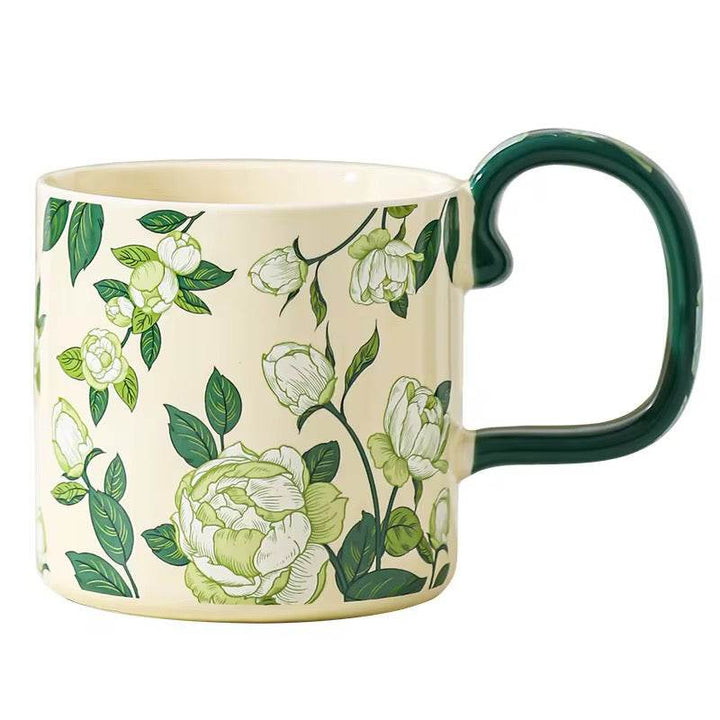 Floral Ceramic Mug Set of 2