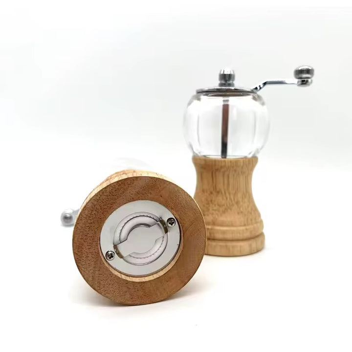 Wood & Glass Spices & Coffee Grinder