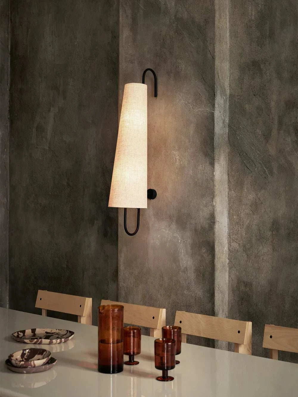 Minimalist Wall Mounted Fabric Light