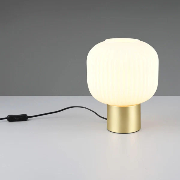 Frosted Glass Globe Table Lamp