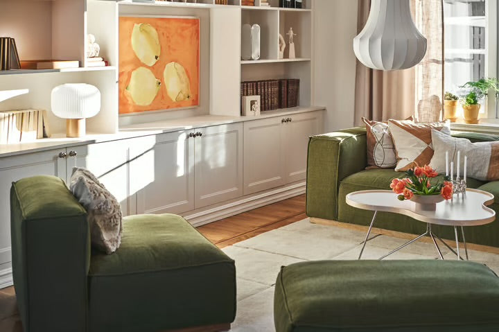 Scandinavian Frosted Glass Table Lamp with a wooden base