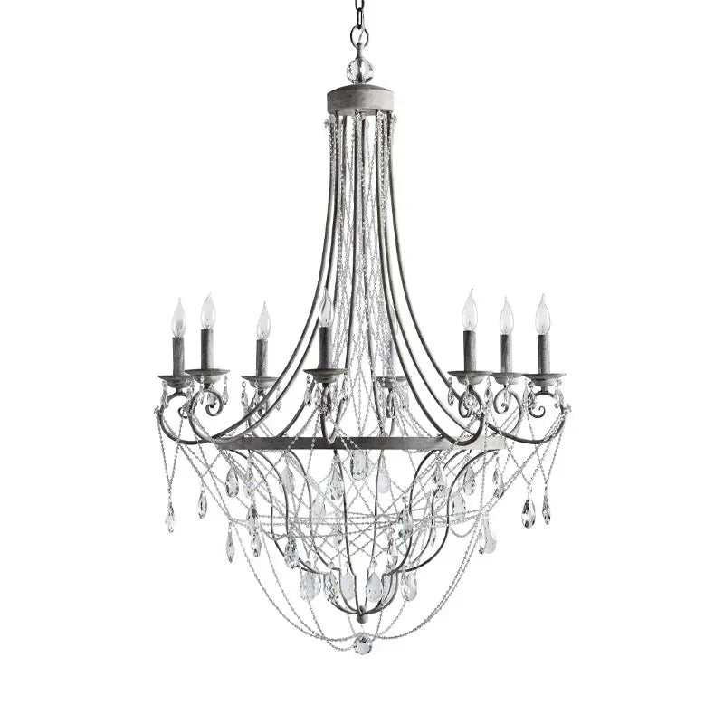 Crystal Draped Vintage Chandelier