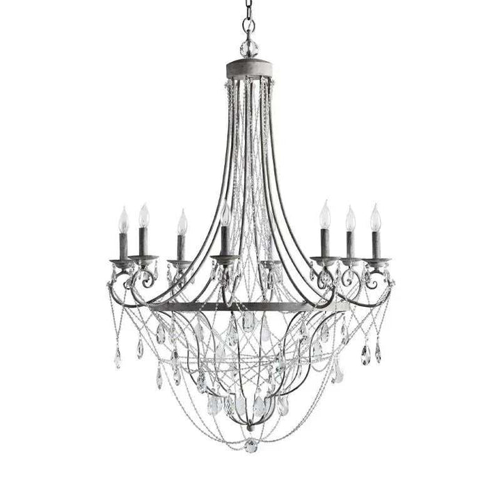 Crystal Draped Vintage Chandelier