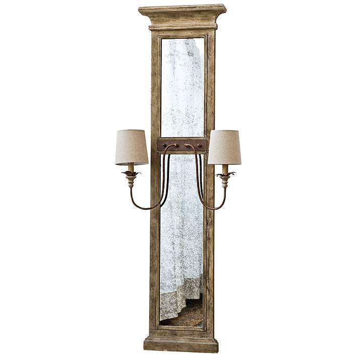 Vintage Mirror Double Wall Lamp