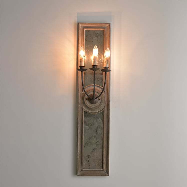 Antique Mirror Wall Sconce