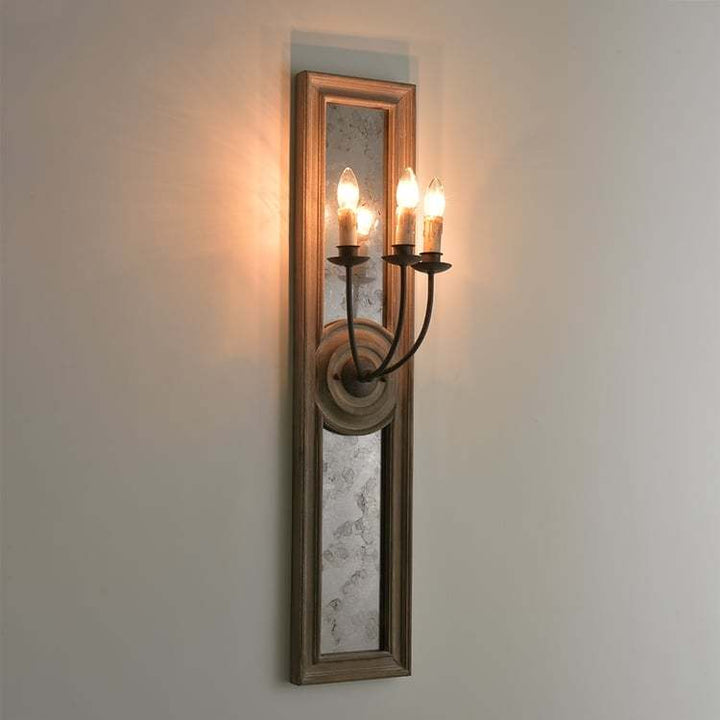Antique Mirror Wall Sconce