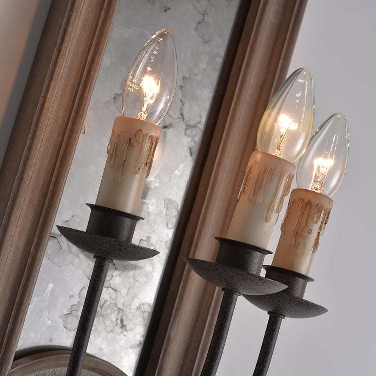 Antique Mirror Wall Sconce