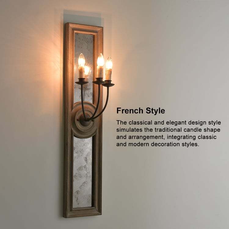Antique Mirror Wall Sconce