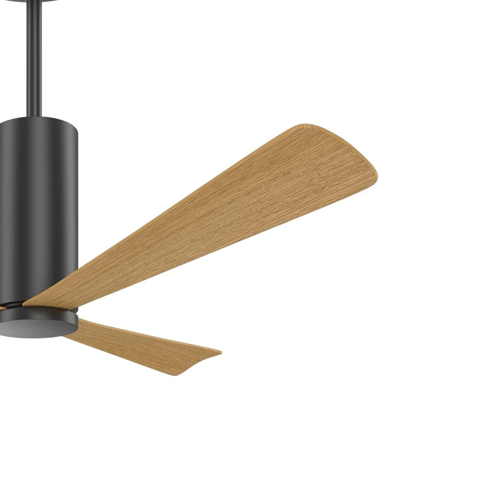 Modern Ceiling Fan with Wooden Blades and LED Light