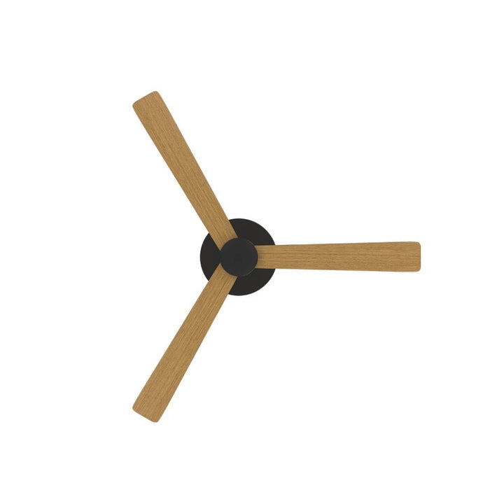 Modern Ceiling Fan with Wooden Blades and LED Light