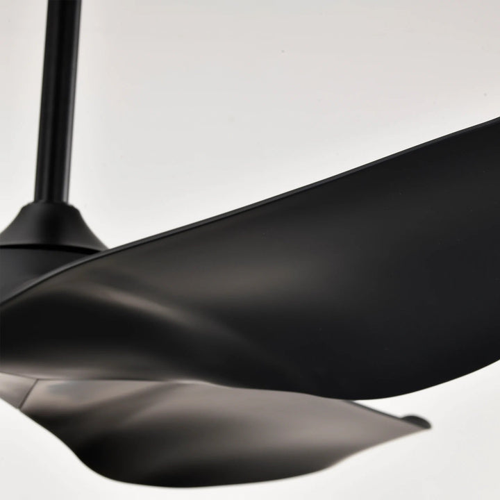 Sleek Black Ceiling Fan with Minimalist Design