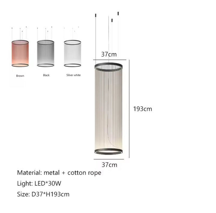 Modern Cylindrical Pendant Lights